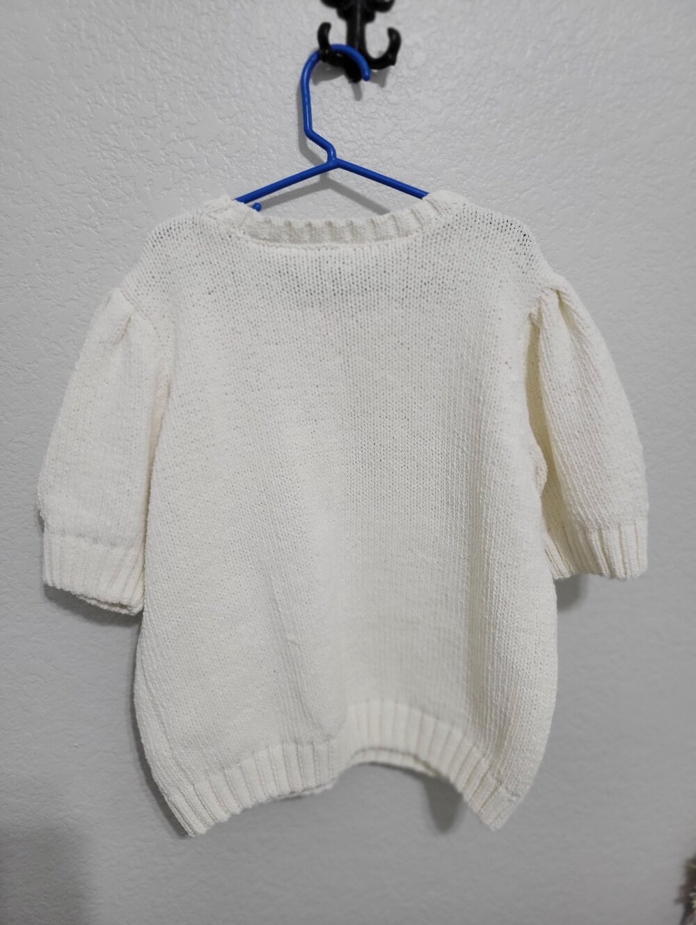 JOIE Cream Floral Appliqué Knit Sweater - Women - Picture 2 of 3